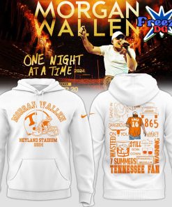 Tennessee x Morgan Wallen Neyland Stadium 2024 White Hoodie