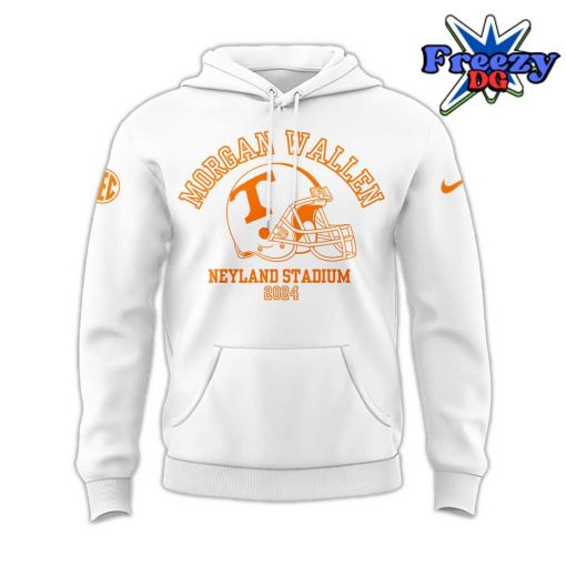 Tennessee x Morgan Wallen Neyland Stadium 2024 White Hoodie