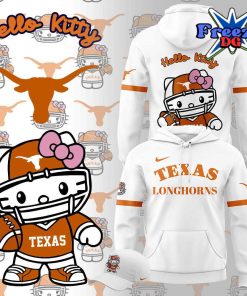 Texas Long x Hello Kitty 2024 White Hoodie