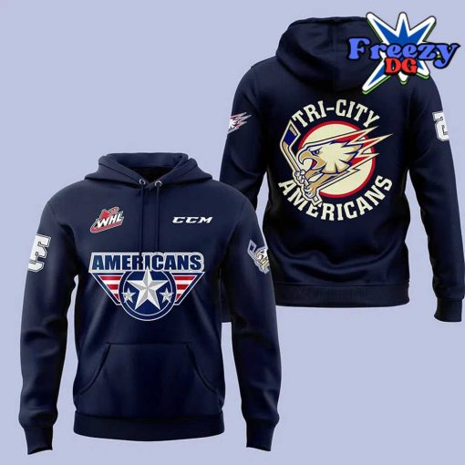 Tri-City Americans Hockey 2024 Navy Hoodie