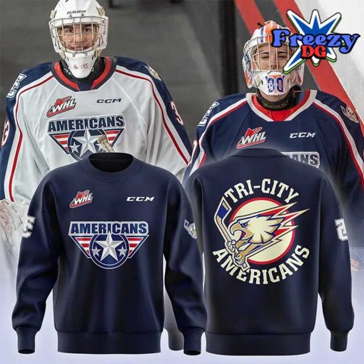 Tri-City Americans Hockey 2024 Navy Sweatshirt