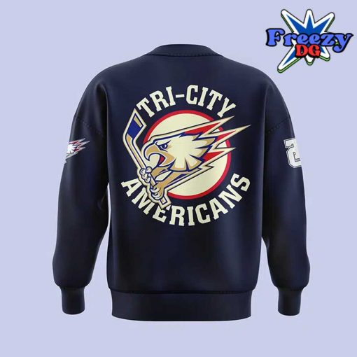 Tri-City Americans Hockey 2024 Navy Sweatshirt