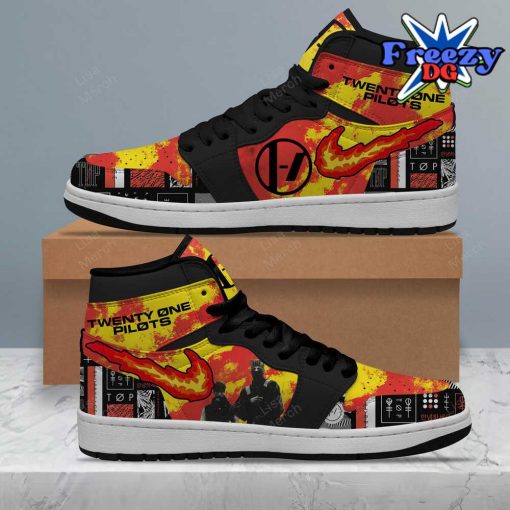 Twenty One Pilots On Fire Blurryface Air Jordan 1