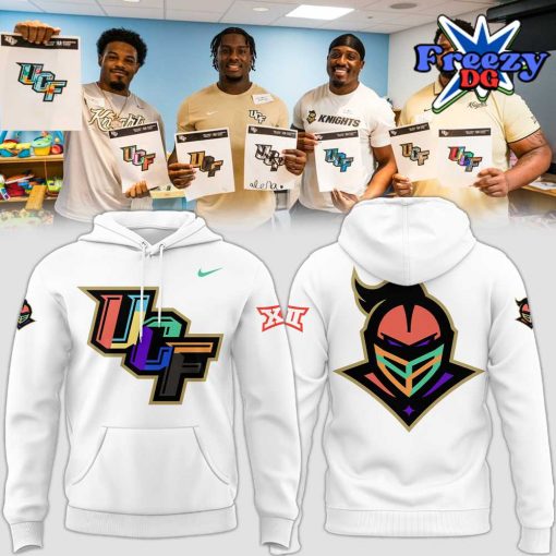 UCF Knights Big XII Colorwave White Hoodie