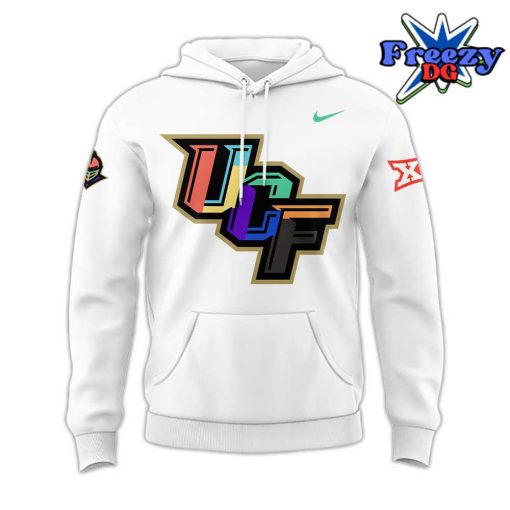 UCF Knights Big XII Colorwave White Hoodie