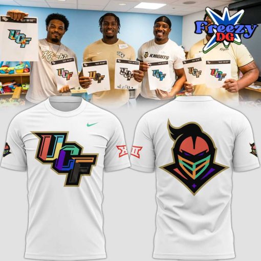 UCF Knights Big XII Colorwave White T-Shirt