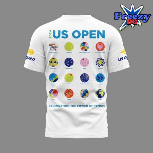 US Open Tennis 2024 White T-Shirt