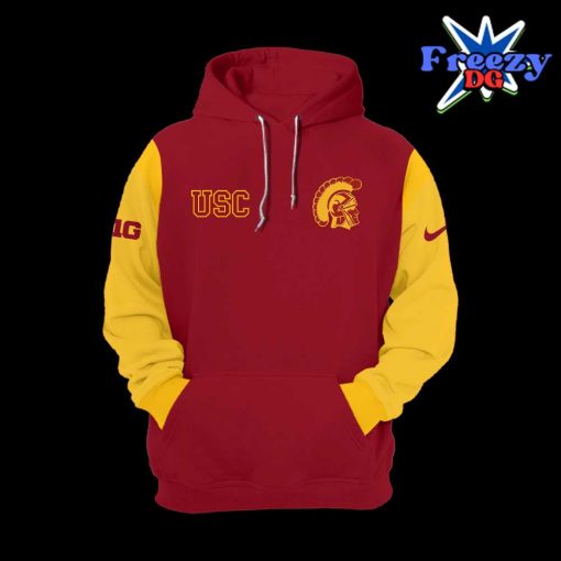 USC Trojans Big Ten 2024 Red & Gold Hoodie