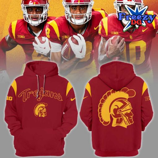 USC Trojans Big Ten 2024 Red Hoodie