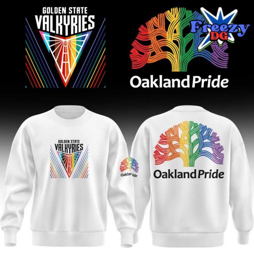 WNBA Golden State Valkyries Oakland Pride White Sweatshirt