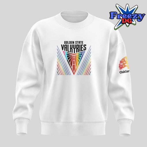 WNBA Golden State Valkyries Oakland Pride White Sweatshirt