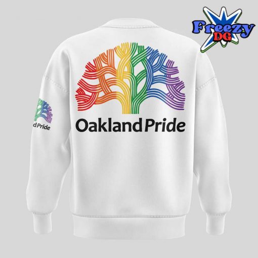 WNBA Golden State Valkyries Oakland Pride White Sweatshirt