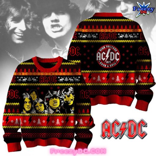 AC/DC High Voltage 1975 Rock & Roll Special Ugly Sweater