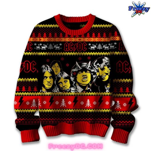 AC/DC High Voltage 1975 Rock & Roll Special Ugly Sweater