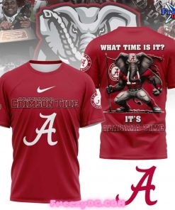 Alabama Crimson Tide What Time Is It Edition T-Shirt