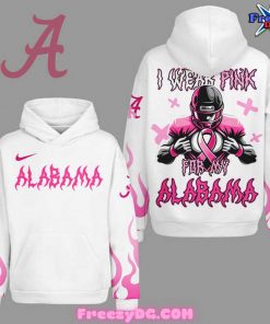 Alabama Crimson Tide White Warrior Hoodie