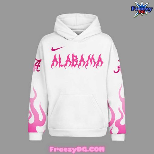 Alabama Crimson Tide White Warrior Hoodie