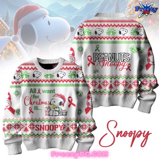 All I Want For Christmas Is Snoopy Special Edition Sweater