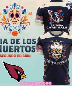 Arizona Cardinals Dia De Los Muertos T-Shirt