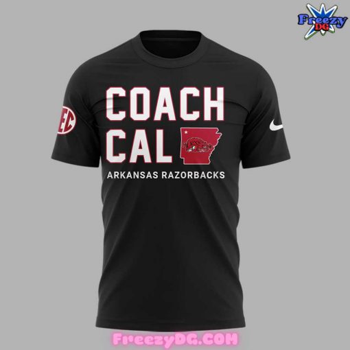 Arkansas Razorbacks Coach John Calipari 2024 Black T-Shirt