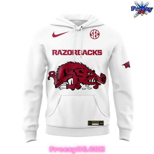 Arkansas Razorbacks Basketball New Version 2024 White Hoodie