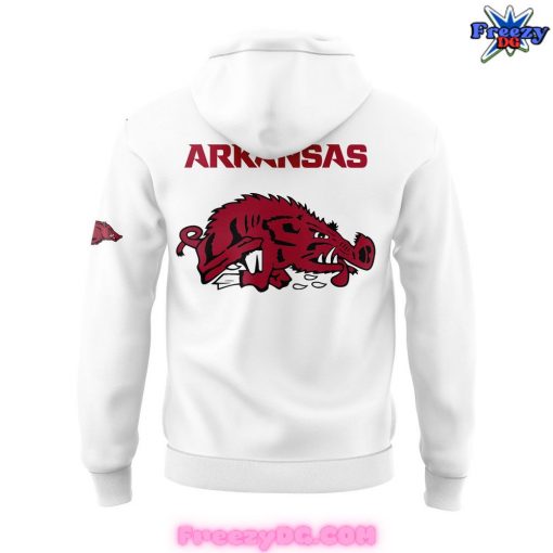 Arkansas Razorbacks Basketball New Version 2024 White Hoodie