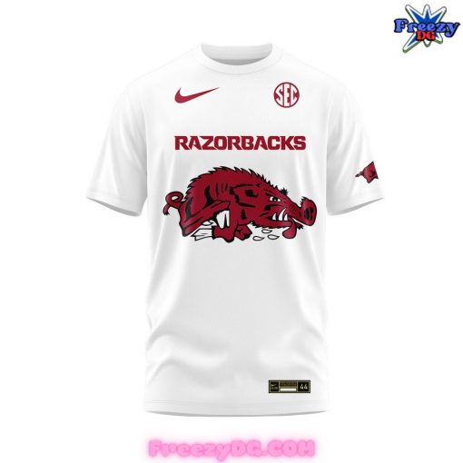 Arkansas Razorbacks Basketball New Version 2024 White T-Shirt