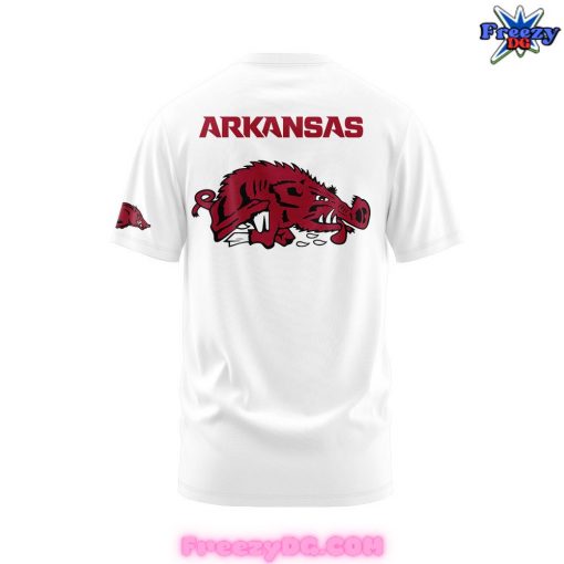 Arkansas Razorbacks Basketball New Version 2024 White T-Shirt