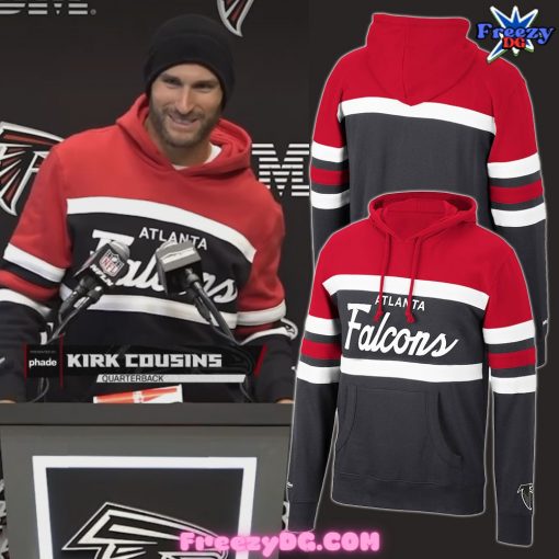 Atlanta Falcons Head Coach Mitchell & Ness Black Red Hoodie