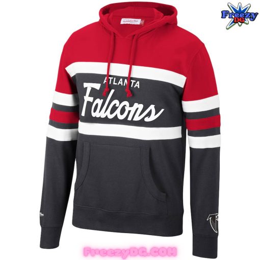 Atlanta Falcons Head Coach Mitchell & Ness Black Red Hoodie