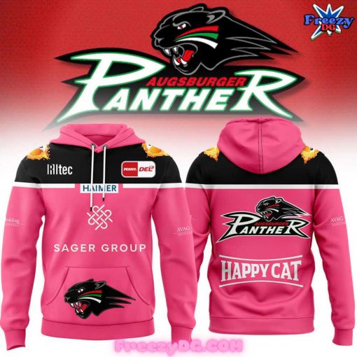 Augsburger Panther Happy Cat 2024 Pink Hoodie