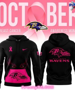 Baltimore Ravens NFL Crucial Catch Breast Cancer 2024 Hoodie