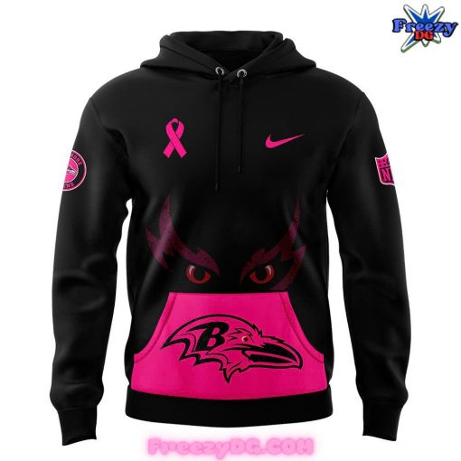 Baltimore Ravens NFL Crucial Catch Breast Cancer 2024 Hoodie