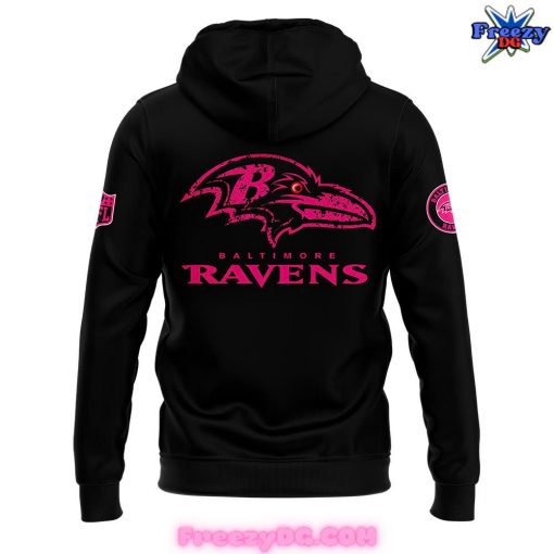 Baltimore Ravens NFL Crucial Catch Breast Cancer 2024 Hoodie