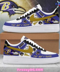 Baltimore Ravens Play Like A Raven Nike Air Force 1