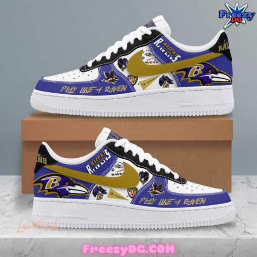 Baltimore Ravens Play Like A Raven Nike Air Force 1