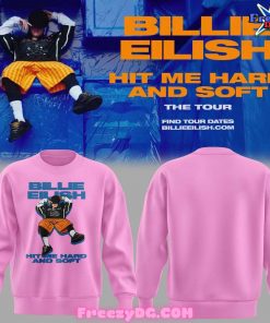 Billie Eilish Hit Me Hard And Soft The Tour Pink Hoodie