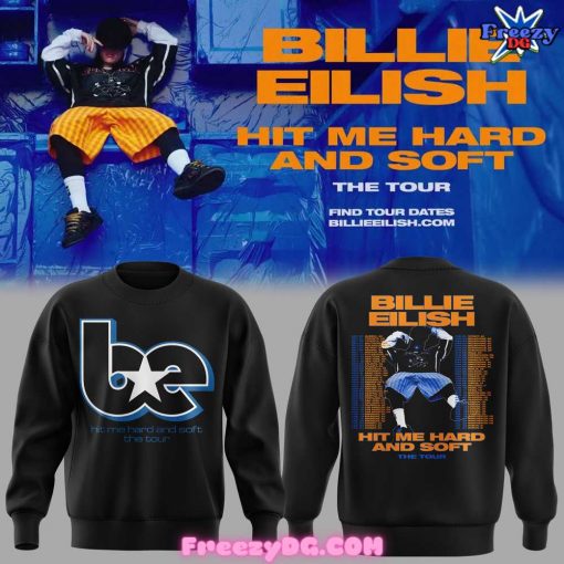 Billie Eilish Hit Me Hard And Soft The Tour Black Sweatshirt