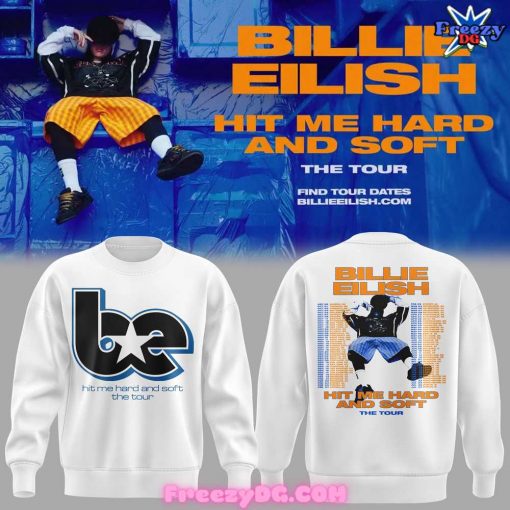 Billie Eilish Hit Me Hard And Soft The Tour White Sweatshirt