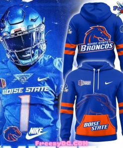 Boise State Broncos Mountain West 2024 Blue Hoodie