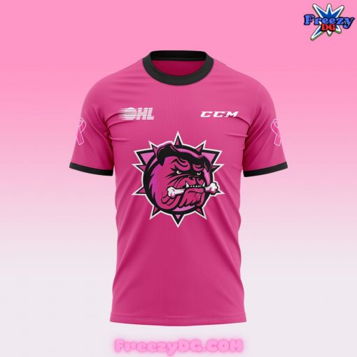 Brantford Bulldogs x Pink in the Rink Night 2024 T-Shirt