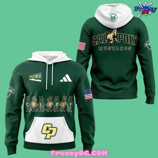 Cal Poly Mustangs Big Sky 2024 Green Hoodie