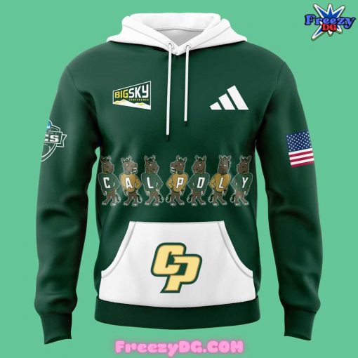 Cal Poly Mustangs Big Sky 2024 Green Hoodie