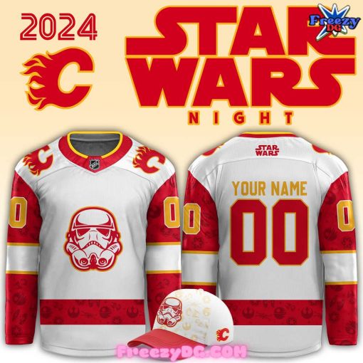 Calgary Flames x Star Wars Night 2024 Custom Hockey Jersey