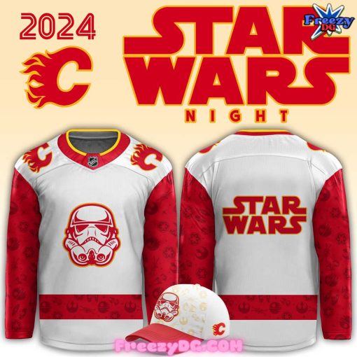 Calgary Flames x Star Wars Night 2024 Hockey Jersey