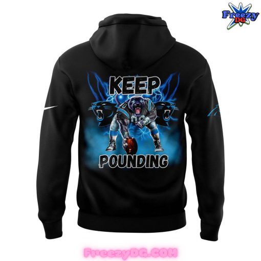 Carolina Panthers Keep Pounding 2024 Black Hoodie