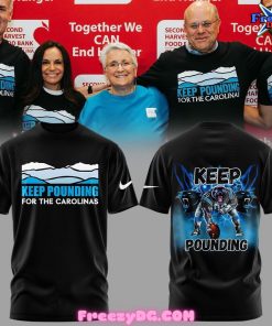 Carolina Panthers Keep Pounding 2024 Blue T-Shirt