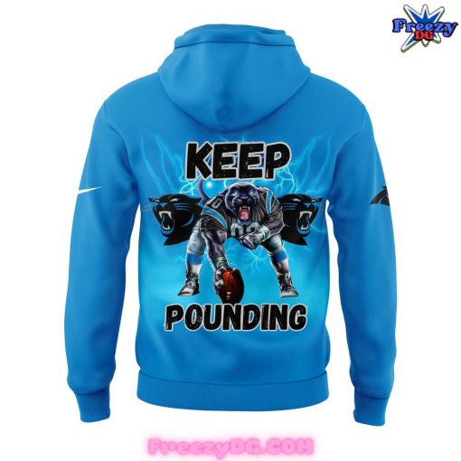 Carolina Panthers Keep Pounding 2024 Blue Hoodie