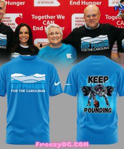 Carolina Panthers Keep Pounding 2024 Blue T-Shirt