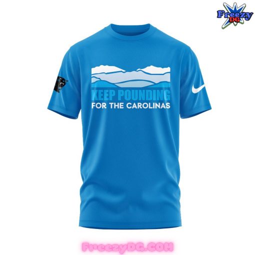 Carolina Panthers Keep Pounding 2024 Blue T-Shirt